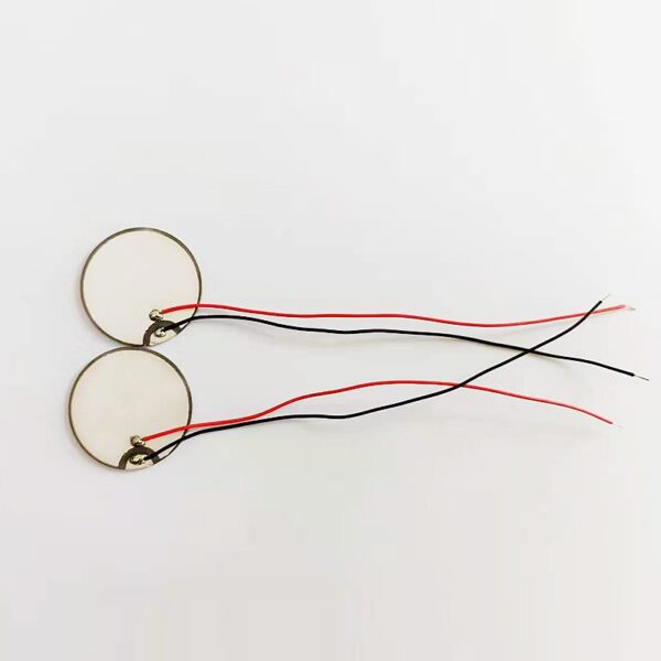 压电陶瓷片 超声波换能片 美容片 胎心仪片 翻边1MHz 直径28x1mm 带线