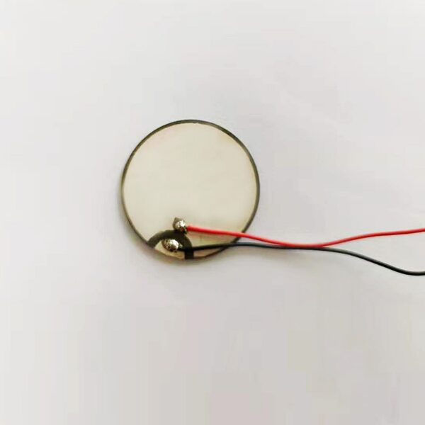 压电陶瓷片 超声波换能片 美容片 胎心仪片 翻边1MHz 直径28x1mm 带线